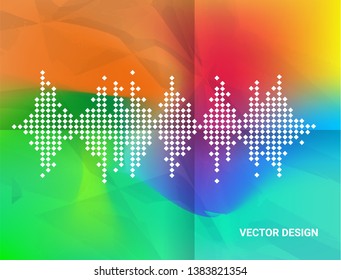 Abstract geometric wave color background. Vector, illustration. Modern abstract pattern. Vector templates for cover template decorated brochure or flyer.