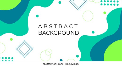 Abstract Geometric Wave Design Vector Background Template