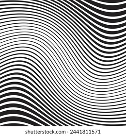 abstract geometric wave line pattern art vector illustration