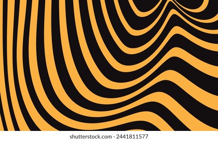 abstract geometric wave line pattern art vector illustration
