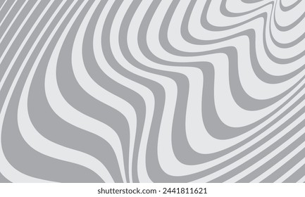 Abstrakte geometrische Wellenlinienmuster Kunst Vektor-Illustration