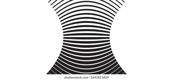 abstract geometric wave line pattern art vector illustration