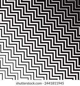 abstract geometric wave line pattern art vector illustration