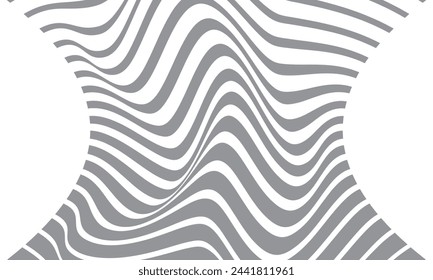 abstract geometric wave line pattern art vector illustration