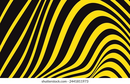 abstract geometric wave line pattern art vector illustration