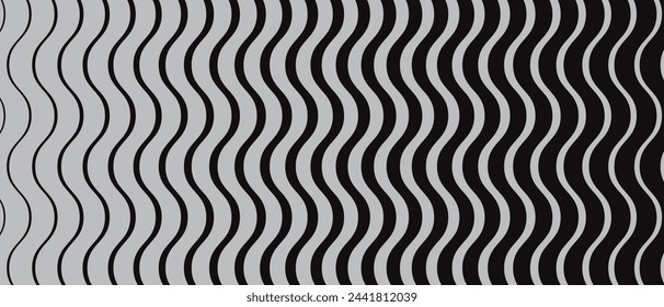 abstract geometric wave line pattern art vector illustration