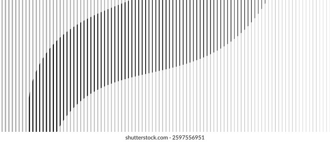abstract geometric wave line pattern art vector illustration