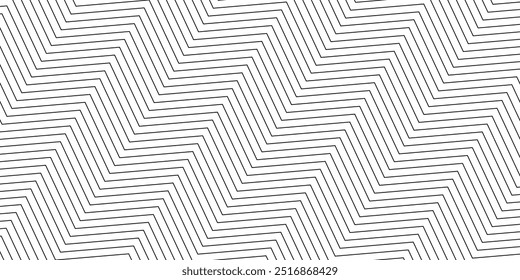 Abstract geometric wave lines seamless pattern. diagonal zig zag line background	