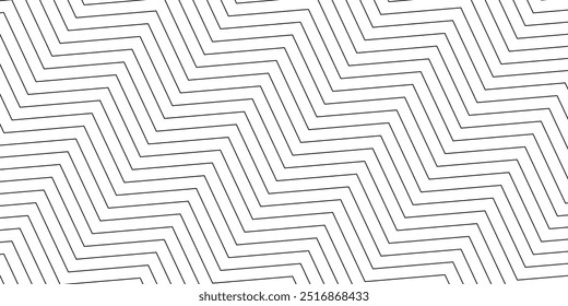 Abstract geometric wave lines seamless pattern. diagonal zig zag line background	