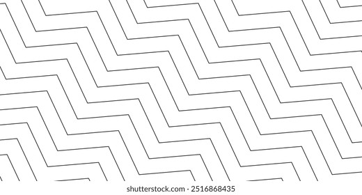 Abstract geometric wave lines seamless pattern. diagonal zig zag line background	