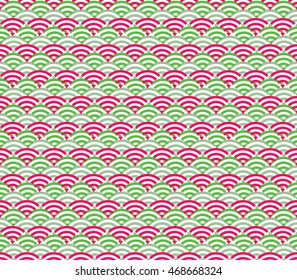 Seigaiha Seigainami Literally Means Wave Sea Stock Vector (royalty Free 