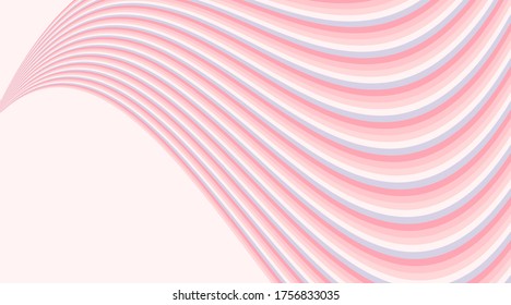 Resumen diseño de banner de fondo rosa de onda geométrica