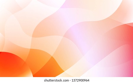 Abstract Geometric Wave Shape with Gradient Soft Colorful Background. For Your Design Wallpaper, Presentation, Banner, Flyer, Cover Page, Landing Page. Vector Illustration