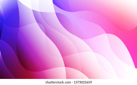 Abstract Geometric Wave Shape with Gradient Soft Colorful Background. For Your Design Wallpaper, Presentation, Banner, Flyer, Cover Page, Landing Page. Vector Illustration