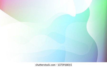 Abstract Geometric Wave Shape with Gradient Soft Colorful Background. For Your Design Wallpaper, Presentation, Banner, Flyer, Cover Page, Landing Page. Vector Illustration