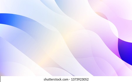 Abstract Geometric Wave Shape with Gradient Soft Colorful Background. For Your Design Wallpaper, Presentation, Banner, Flyer, Cover Page, Landing Page. Vector Illustration