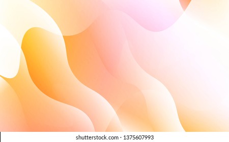Abstract Geometric Wave Shape with Gradient Soft Colorful Background. For Your Design Wallpaper, Presentation, Banner, Flyer, Cover Page, Landing Page. Vector Illustration