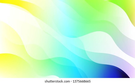 Abstract Geometric Wave Shape with Gradient Soft Colorful Background. For Your Design Wallpaper, Presentation, Banner, Flyer, Cover Page, Landing Page. Vector Illustration