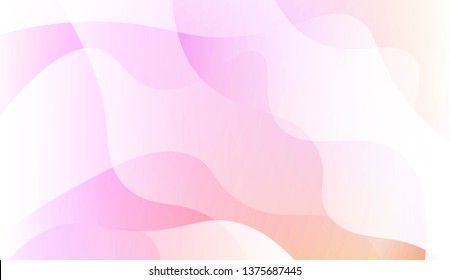 Abstract Geometric Wave Shape with Gradient Soft Colorful Background. For Your Design Wallpaper, Presentation, Banner, Flyer, Cover Page, Landing Page. Vector Illustration