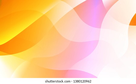 Abstract Geometric Wave Shape with Gradient Soft Colorful Background. For Your Design Wallpaper, Presentation, Banner, Flyer, Cover Page, Landing Page. Vector Illustration