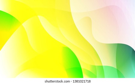 Abstract Geometric Wave Shape with Gradient Soft Colorful Background. For Your Design Wallpaper, Presentation, Banner, Flyer, Cover Page, Landing Page. Vector Illustration