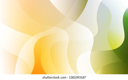Abstract Geometric Wave Shape with Gradient Soft Colorful Background. For Your Design Wallpaper, Presentation, Banner, Flyer, Cover Page, Landing Page. Vector Illustration