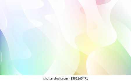Abstract Geometric Wave Shape with Gradient Soft Colorful Background. For Your Design Wallpaper, Presentation, Banner, Flyer, Cover Page, Landing Page. Vector Illustration