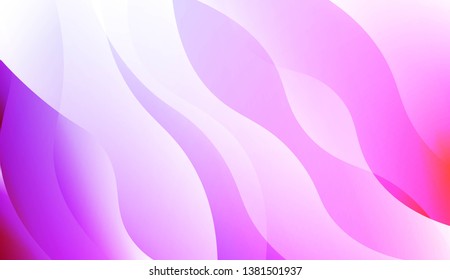 Abstract Geometric Wave Shape with Gradient Soft Colorful Background. For Your Design Wallpaper, Presentation, Banner, Flyer, Cover Page, Landing Page. Vector Illustration