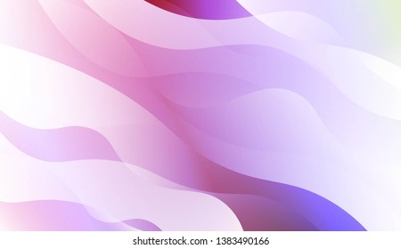 Abstract Geometric Wave Shape with Gradient Soft Colorful Background. For Your Design Wallpaper, Presentation, Banner, Flyer, Cover Page, Landing Page. Vector Illustration