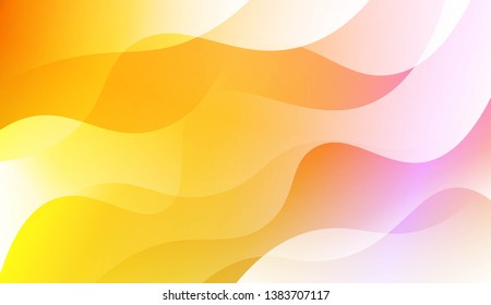 Abstract Geometric Wave Shape with Gradient Soft Colorful Background. For Your Design Wallpaper, Presentation, Banner, Flyer, Cover Page, Landing Page. Vector Illustration