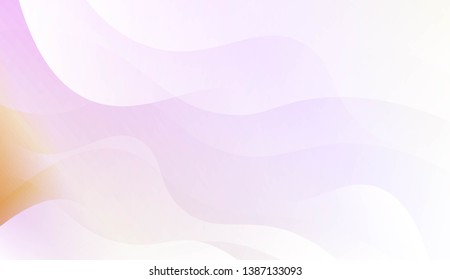 Abstract Geometric Wave Shape with Gradient Soft Colorful Background. For Your Design Wallpaper, Presentation, Banner, Flyer, Cover Page, Landing Page. Vector Illustration