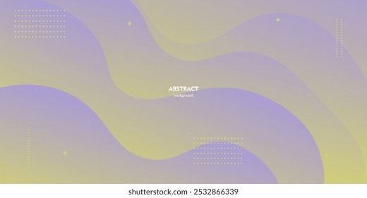 Abstract geometric wave themed overlapping background with bright purple and yellow colors for graphic design. eps10