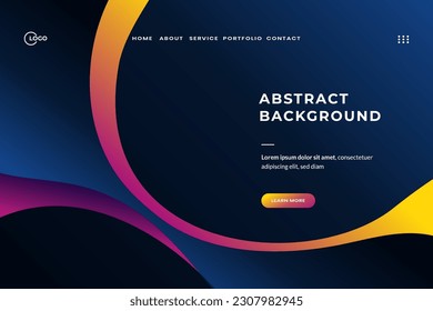 Abstract Geometric Waves UI UX Background This vibrant and dynamic backdrop features a stunning combination of abstract geometric waves. Perfect for modern and futuristic designs