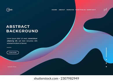 Abstract Geometric Waves UI UX Background This vibrant and dynamic backdrop features a stunning combination of abstract geometric waves. Perfect for modern and futuristic designs