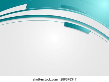 Abstract geometric wavy bright background. Vector design