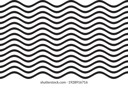 Abstract Geometric Wavy Line Background