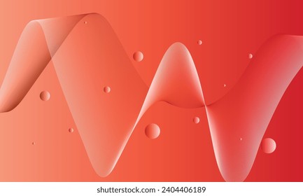 abstract geometric wavy lines on gradient background.