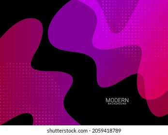 Abstract geometric wavy pattern shape illustration in dark background