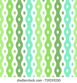 Abstract geometric wavy seamless pattern with stripes and dots
