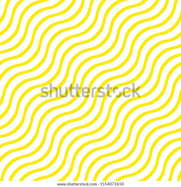 Abstract Geometric Wavy Yellow Line Pattern Stock Vector (Royalty Free ...