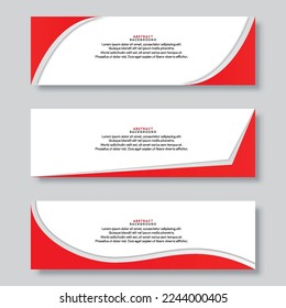 Abstract geometric web banner vector template
