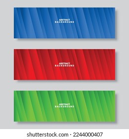 Abstract geometric web banner vector template