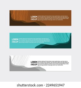 plantilla de banner de diseño web geométrico abstracto aislado en fondo gris oscuro
