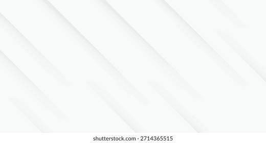 Plano de fundo geométrico branco abstrato com linhas diagonais e design minimalista eps10
