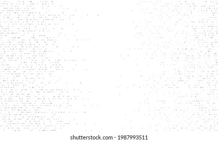 Resumen de fondo geométrico blanco con puntos grises. Diseño de vectores