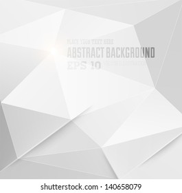 Abstract geometric white background for modern design