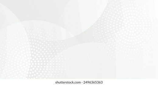 Abstract geometric white background overlapping layers on bright space with line effect decoration. Circle style concept modern graphic design element eps 10