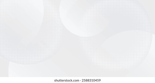Abstract geometric white background overlapping layers on bright space with line effect decoration. Circle style concept modern graphic design element eps 10
