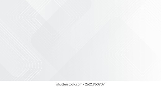Abstract geometric white background overlapping layers on bright space with line effect decoration. Checkered style concept modern graphic design element for banner.