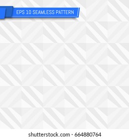 Abstract geometric white background. Seamless pattern. Template for your design works. Vector illustration.